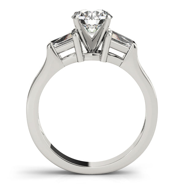 Baguette Fancy Shape Diamond Engagement Ring · 0.91 ct tw