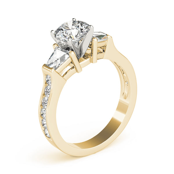 Baguette Fancy Shape Diamond Engagement Ring · 0.91 ct tw