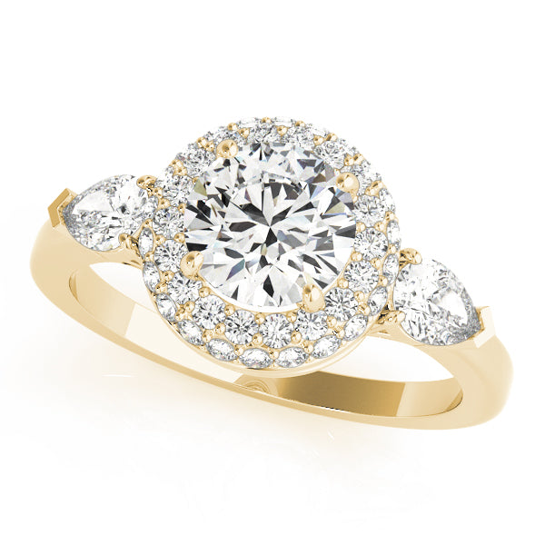 Round Halo Diamond Engagement Ring · 1.75 ct tw