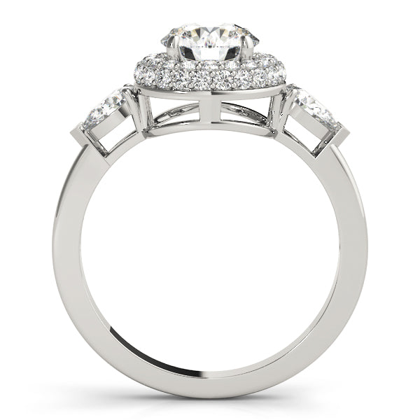 Round Halo Diamond Engagement Ring · 1.75 ct tw
