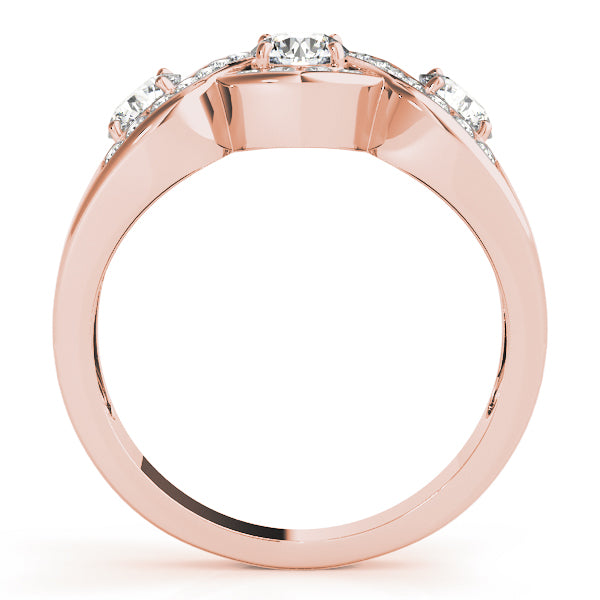 Round Three-Stone Diamond Engagement Ring · 0.99 ct tw