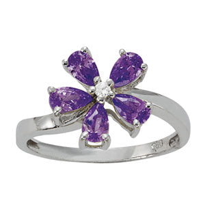 Pear Gemstone Fashion Ring · 0.02 ct tw