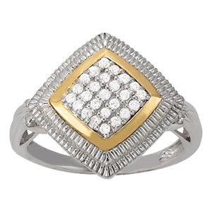 Diamond Cluster Fashion Ring · 0.25 ct tw