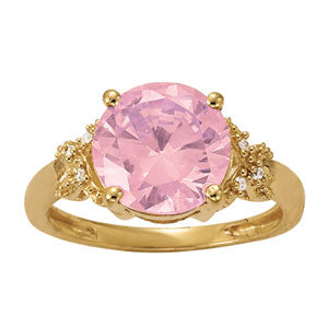 Round Gemstone Fashion Ring · 0.03 ct tw