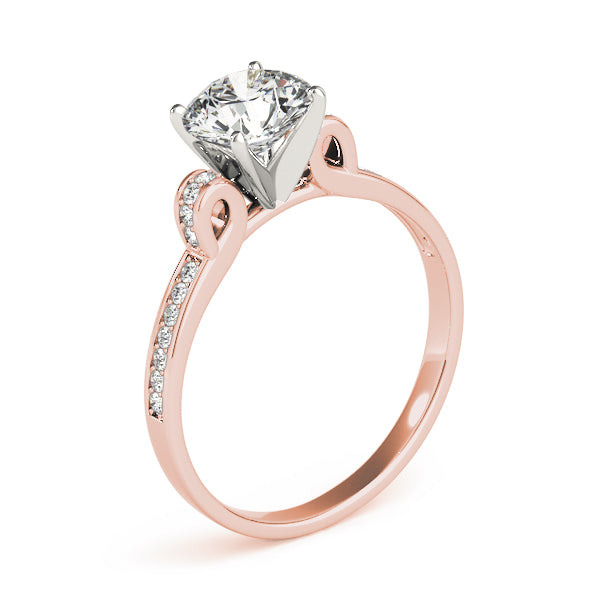 Single Row Prong Set Diamond Engagement Ring · 0.11 ct tw