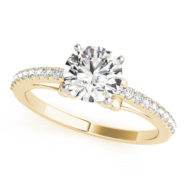 Single Row Prong Set Diamond Engagement Ring · 0.18 ct tw