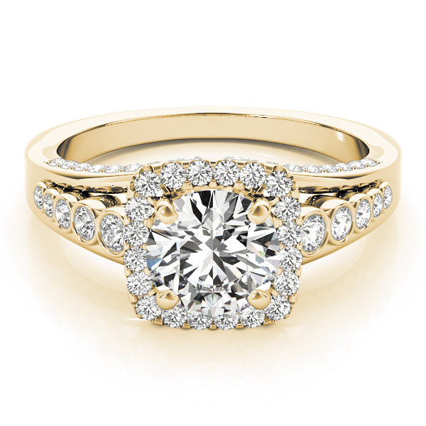 Round Halo Diamond Engagement Ring · 0.62 ct tw