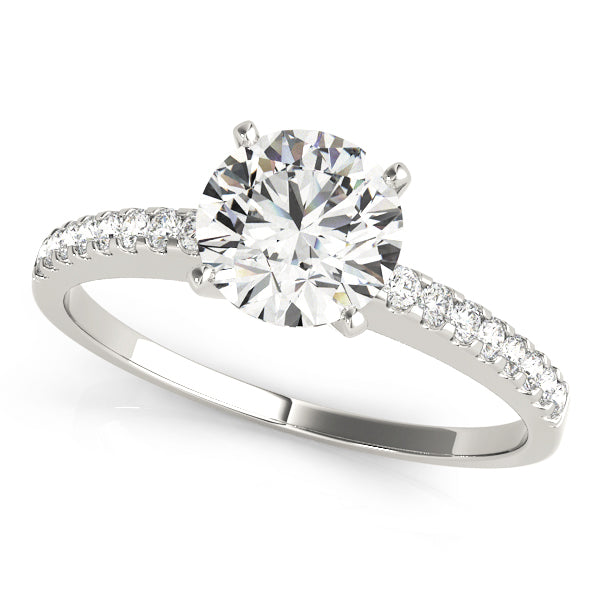 Single Row Prong Set Diamond Engagement Ring · 0.20 ct tw