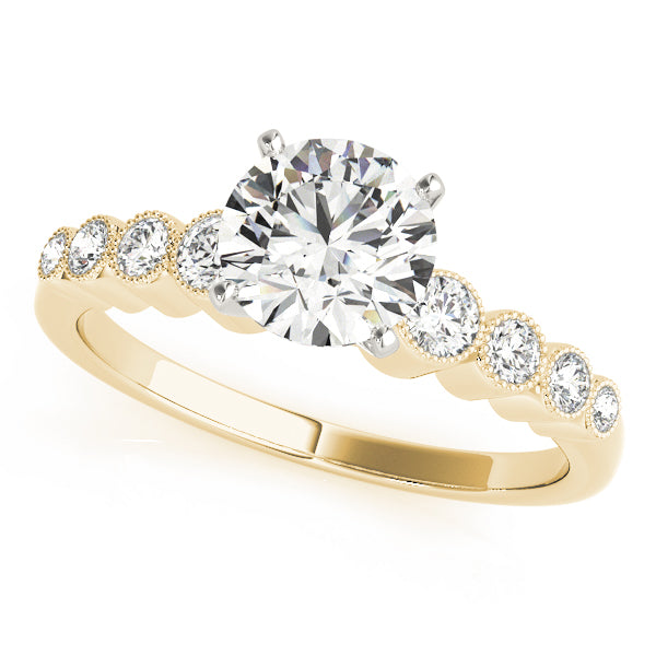 Single Row Bezel Set Diamond Engagement Ring · 0.28 ct tw