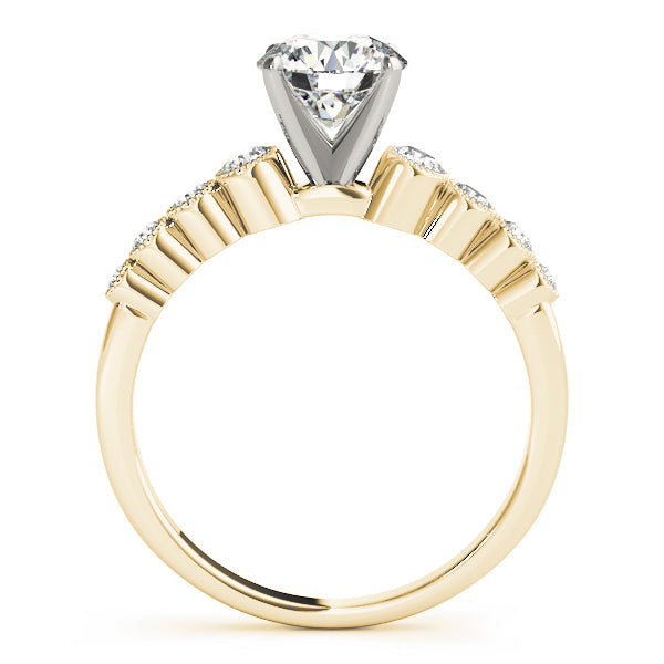 Single Row Bezel Set Diamond Engagement Ring · 0.28 ct tw