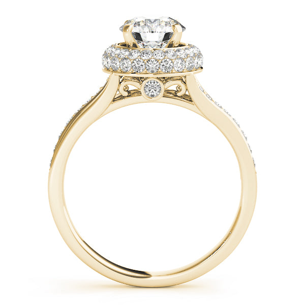 Round Halo Diamond Engagement Ring · 0.47 ct tw