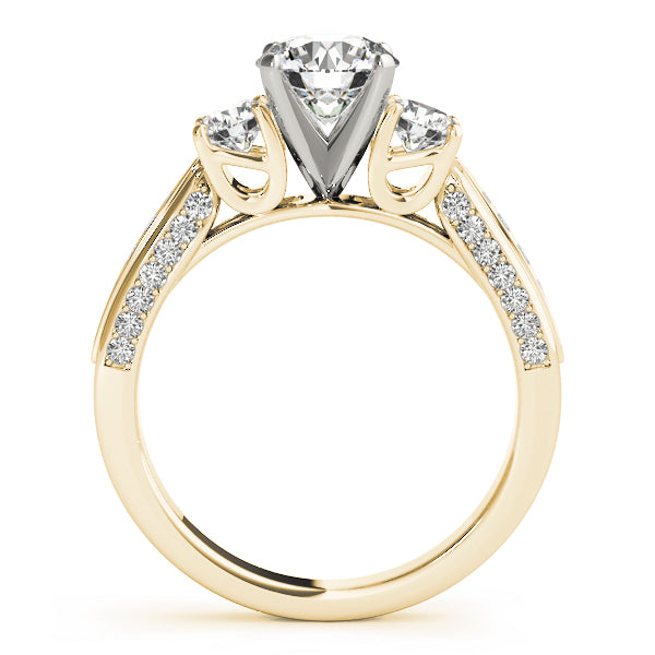 Round Three-Stone Diamond Engagement Ring · 0.65 ct tw