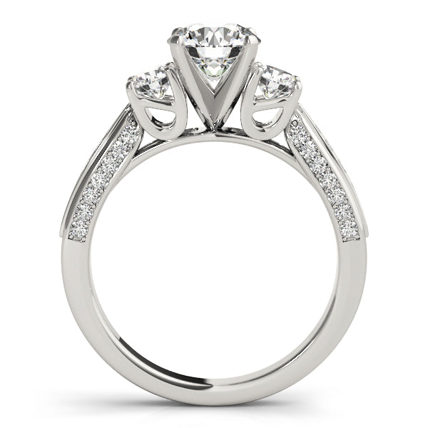 Round Three-Stone Diamond Engagement Ring · 0.65 ct tw