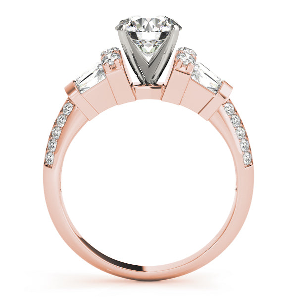 Baguette Fancy Shape Diamond Engagement Ring · 0.78 ct tw