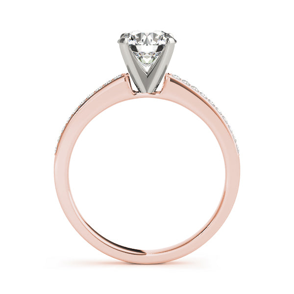 Single Row Channel Set Diamond Engagement Ring · 0.10 ct tw