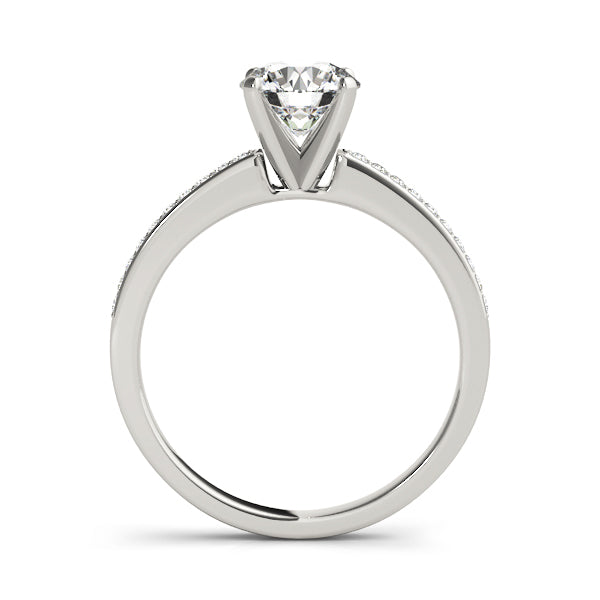 Single Row Channel Set Diamond Engagement Ring · 0.10 ct tw