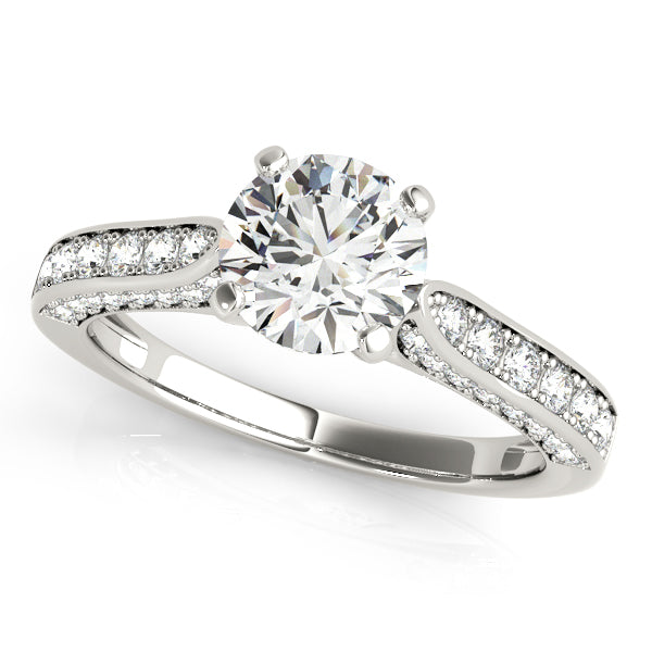 Single Row Prong Set Diamond Engagement Ring · 0.56 ct tw