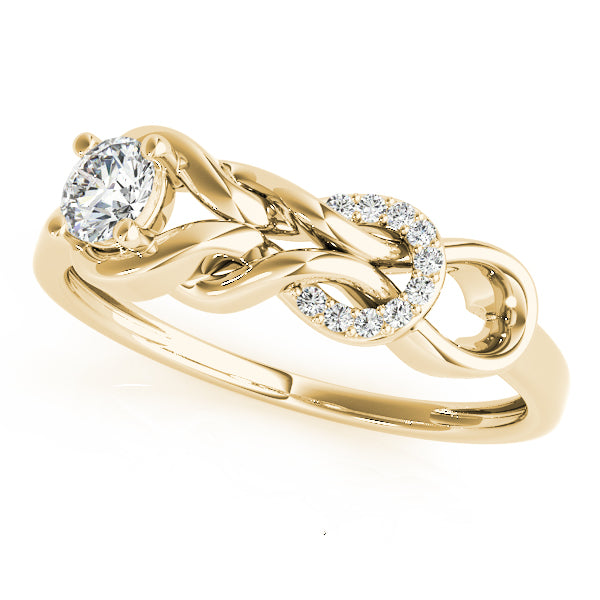 Round Diamond Love Knot Fashion Ring · 0.25 ct tw