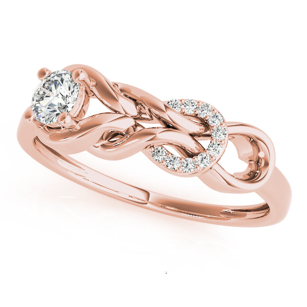 Round Diamond Love Knot Fashion Ring · 0.25 ct tw