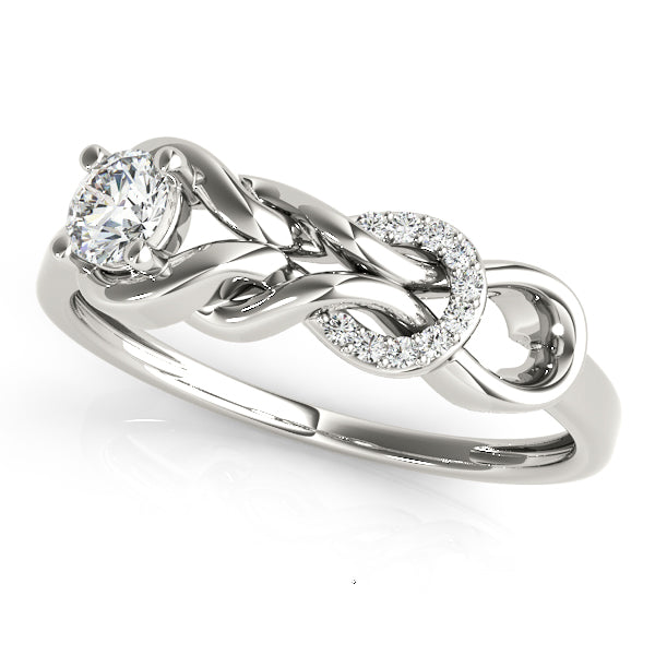 Round Diamond Love Knot Fashion Ring · 0.25 ct tw