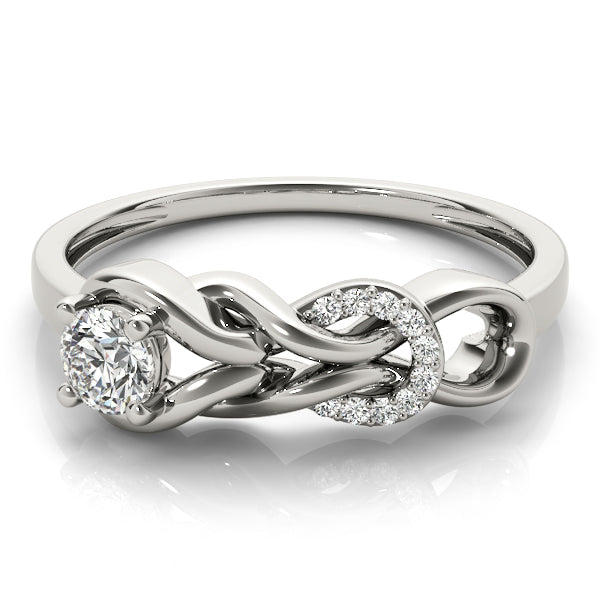 Round Diamond Love Knot Fashion Ring · 0.25 ct tw