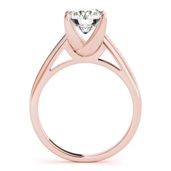Round Single Row Channel Set Diamond Engagement Ring · 1.58 ct tw