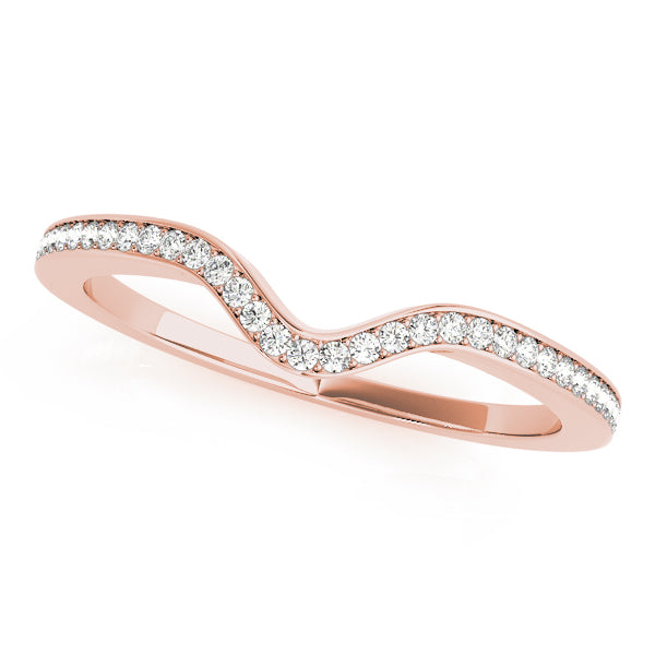 Curved Diamond Wedding Band · 0.19 ct tw