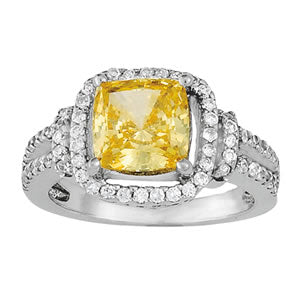 Cushion Princess Gemstone Fashion Ring · 0.47 ct tw