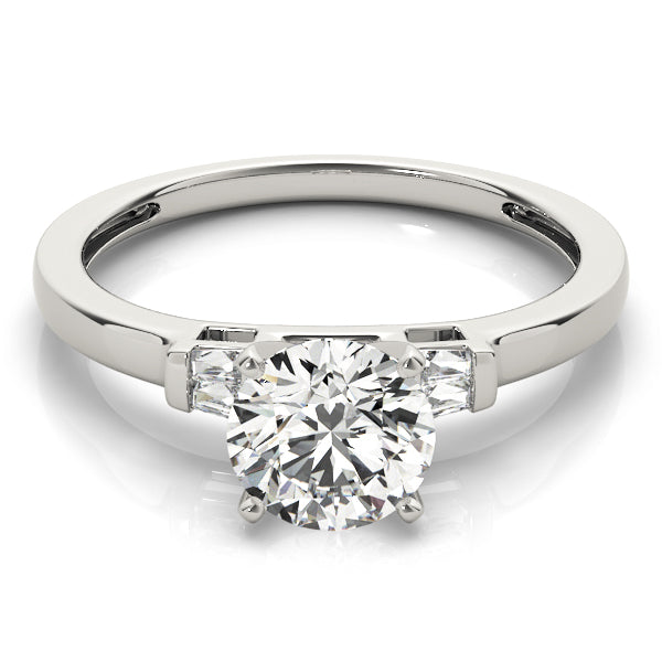 Baguette Fancy Shape Diamond Engagement Ring · 0.12 ct tw