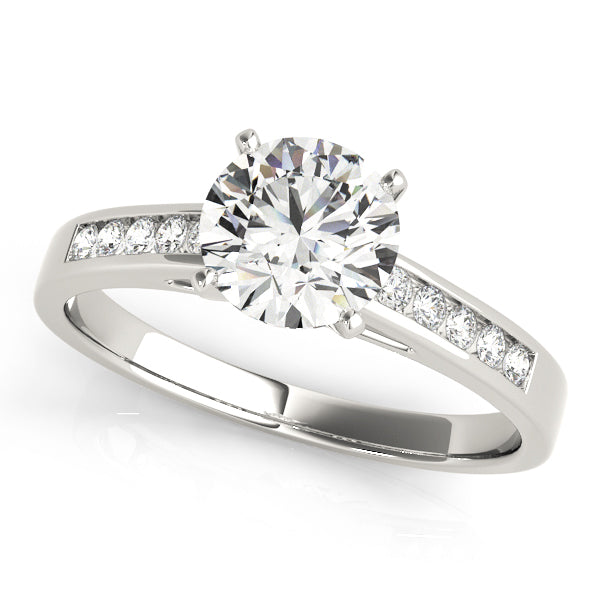 Single Row Channel Set Diamond Engagement Ring · 0.50 ct tw