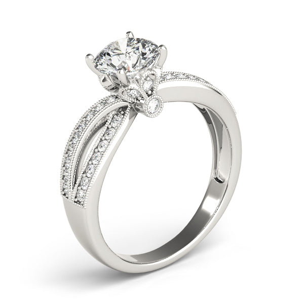 Round Multi-Row Diamond Engagement Ring · 1.32 ct tw