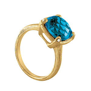 Cushion Princess Gemstone Fashion Ring · 0.02 ct tw