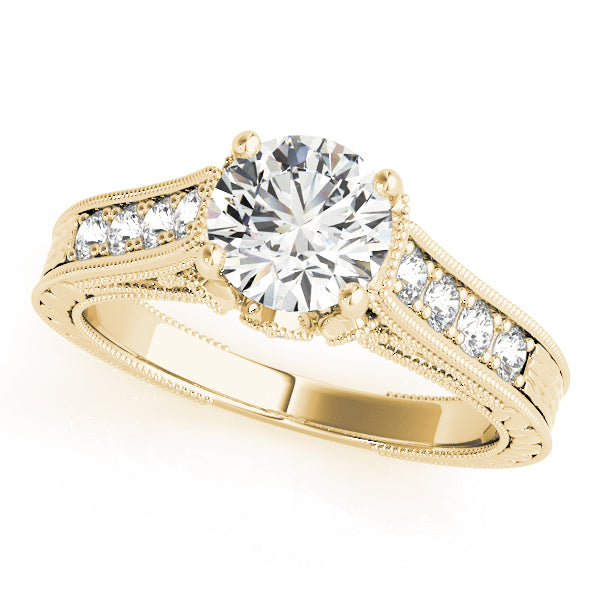 Round Single Row Prong Set Diamond Engagement Ring · 1.58 ct tw