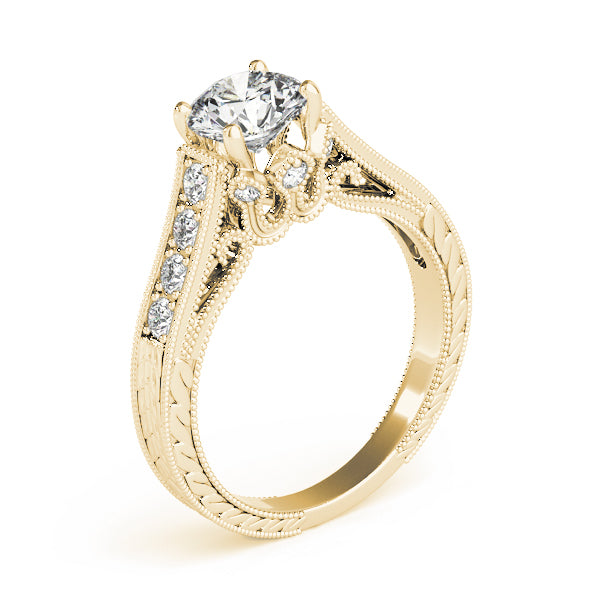 Round Single Row Prong Set Diamond Engagement Ring · 1.58 ct tw