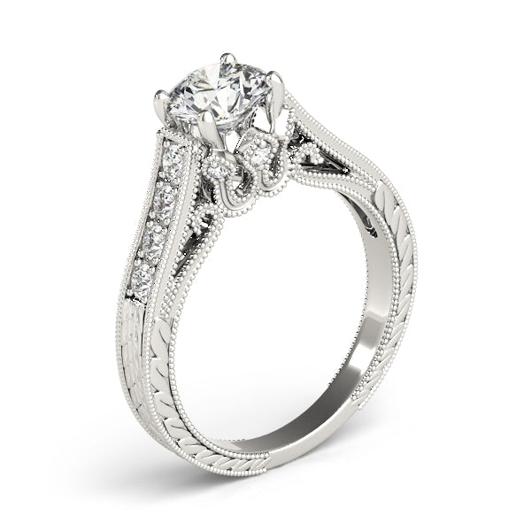 Round Single Row Prong Set Diamond Engagement Ring · 1.58 ct tw