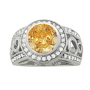 Round Gemstone Fashion Ring · 0.48 ct tw