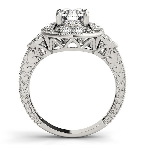 Round Antique Diamond Engagement Ring · 1.62 ct tw