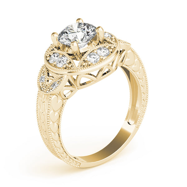 Round Antique Diamond Engagement Ring · 1.62 ct tw