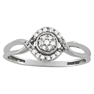 Diamond Cluster Fashion Ring · 0.10 ct tw