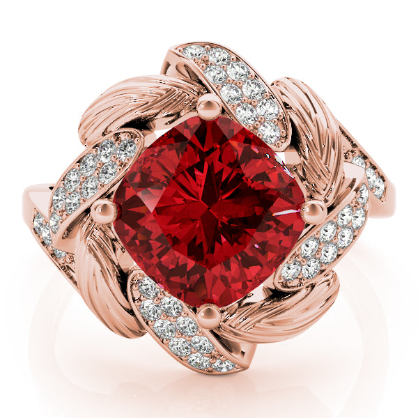 Cushion Princess Gemstone Fashion Ring · 0.21 ct tw