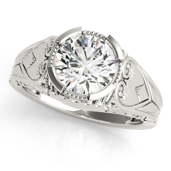 Round Antique Diamond Engagement Ring · 1.50 ct tw