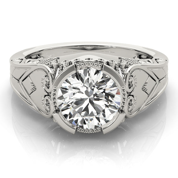 Round Antique Diamond Engagement Ring · 1.50 ct tw