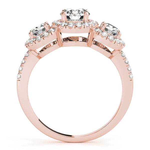 Round Three-Stone Diamond Engagement Ring · 1.14 ct tw