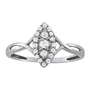 Diamond Cluster Fashion Ring · 0.24 ct tw