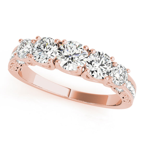 Round Prong Set Diamond Wedding Band · 1.14 ct tw