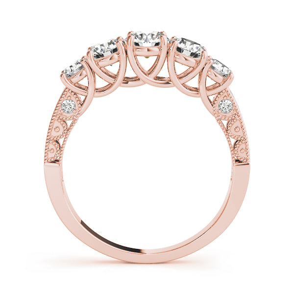 Round Prong Set Diamond Wedding Band · 1.14 ct tw