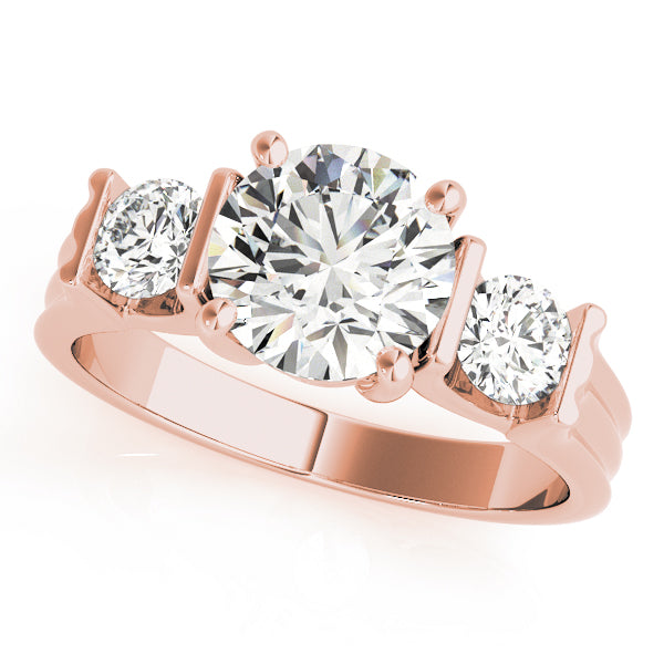 Round Three-Stone Diamond Engagement Ring · 2.00 ct tw
