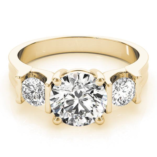 Round Three-Stone Diamond Engagement Ring · 2.00 ct tw