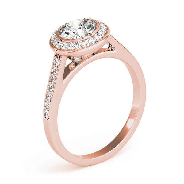 Round Halo Diamond Engagement Ring · 1.25 ct tw