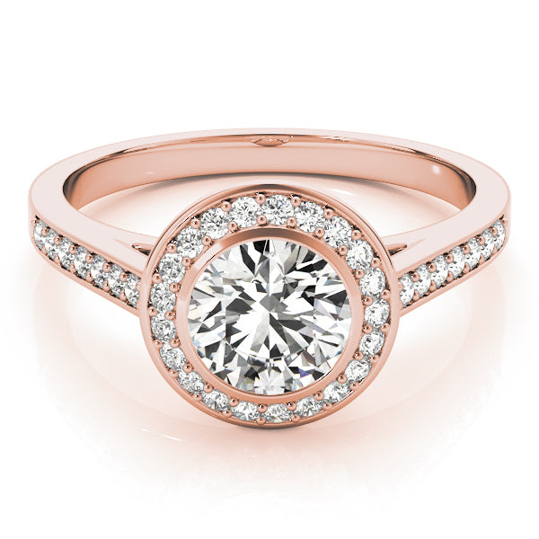 Round Halo Diamond Engagement Ring · 1.25 ct tw